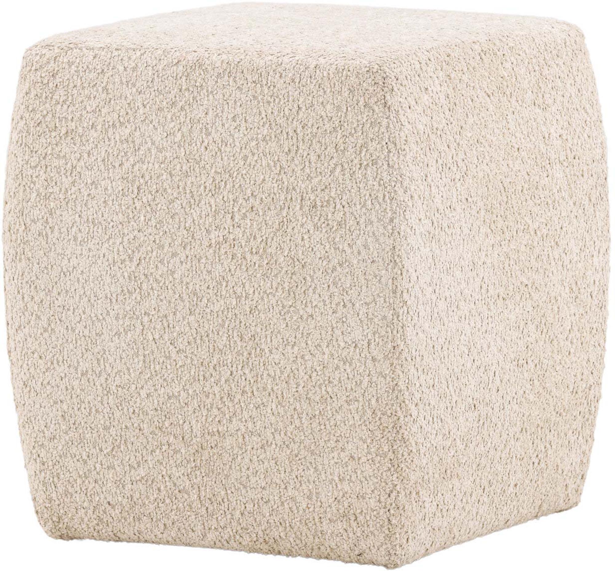 Eleganter Neapel Pouf von Venture Home in zeitlosem Beige-Design.