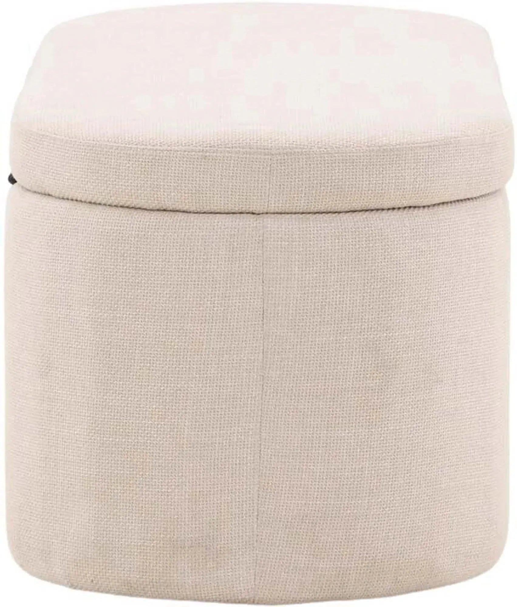 Moderner Potenza Ottoman von Venture Home in stilvollem Beige.