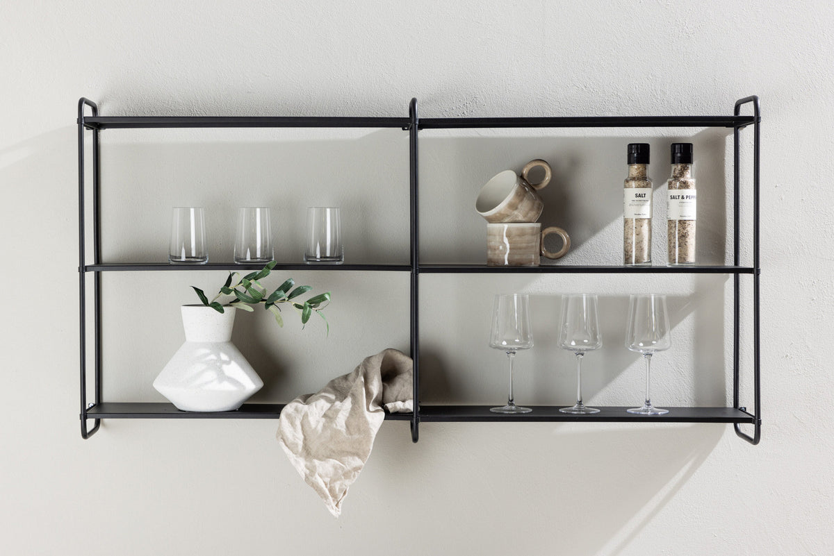 Lyon Regal in Schwarz präsentiert im Onlineshop von KAQTU Design AG. Standregal ist von Venture Home