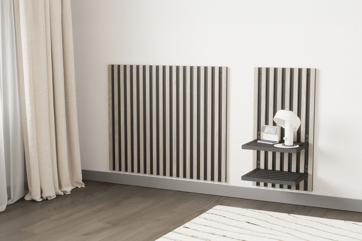 Toulon Industrial Wall in Schwarz/ Weisswäsche präsentiert im Onlineshop von KAQTU Design AG. Wandregal ist von Venture Home
