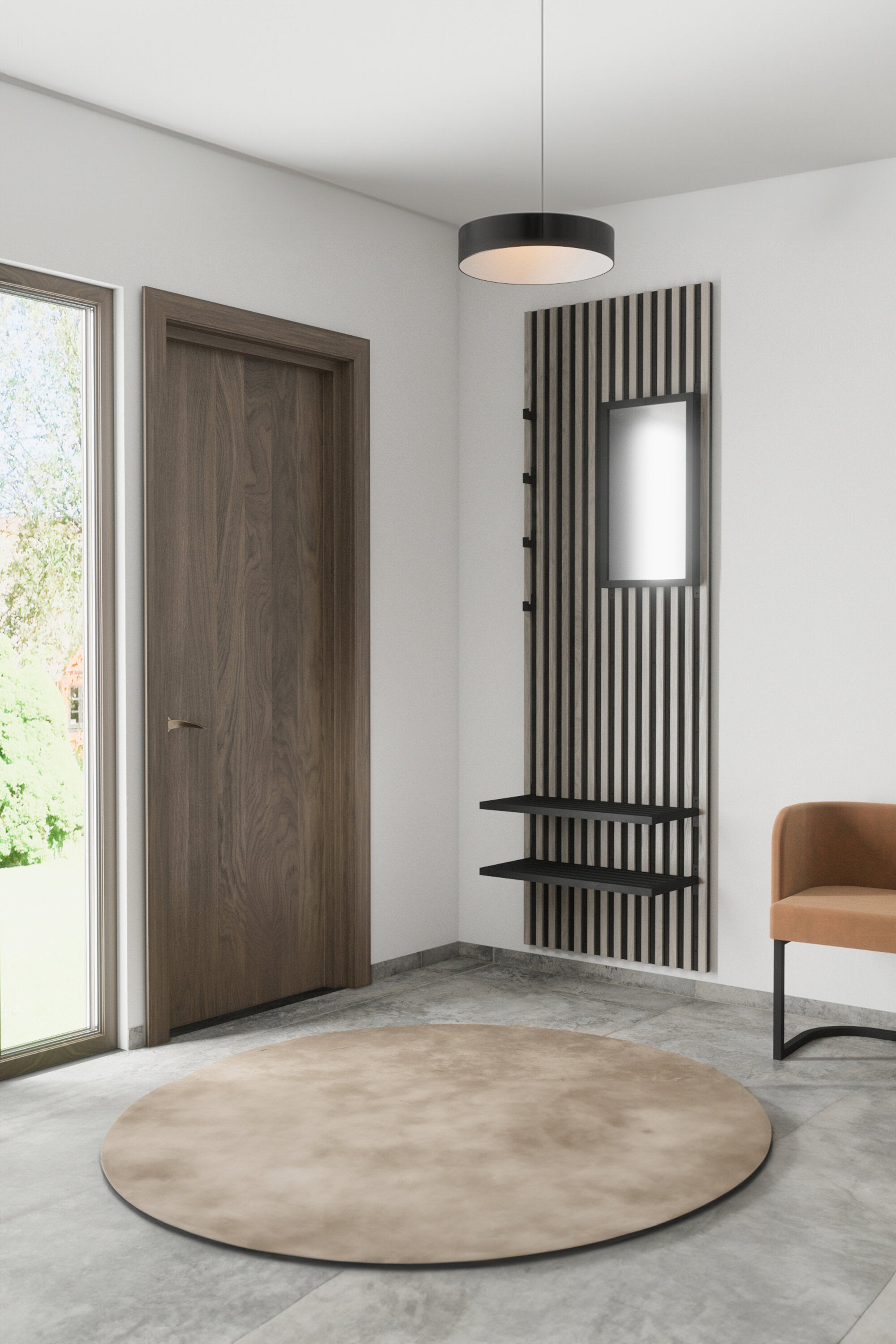 Nimes Spiegel in Schwarz präsentiert im Onlineshop von KAQTU Design AG. Spiegel ist von Venture Home