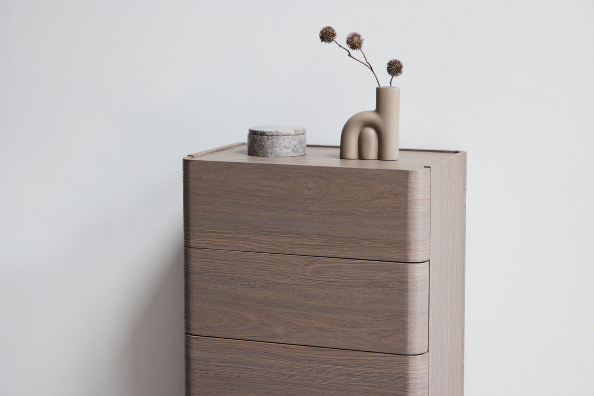 Noble Nachttisch in Mocca präsentiert im Onlineshop von KAQTU Design AG. Korpus ist von Venture Home