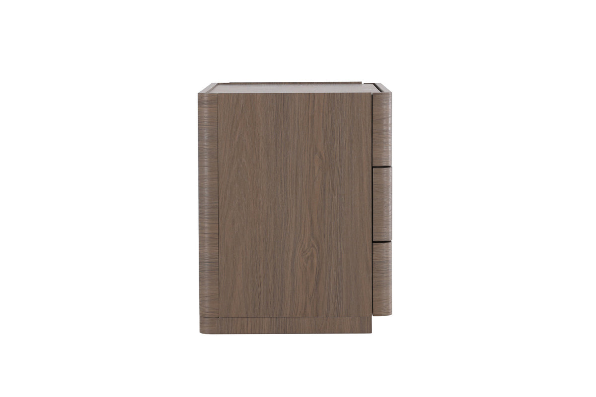 Noble Nachttisch in Mocca präsentiert im Onlineshop von KAQTU Design AG. Korpus ist von Venture Home