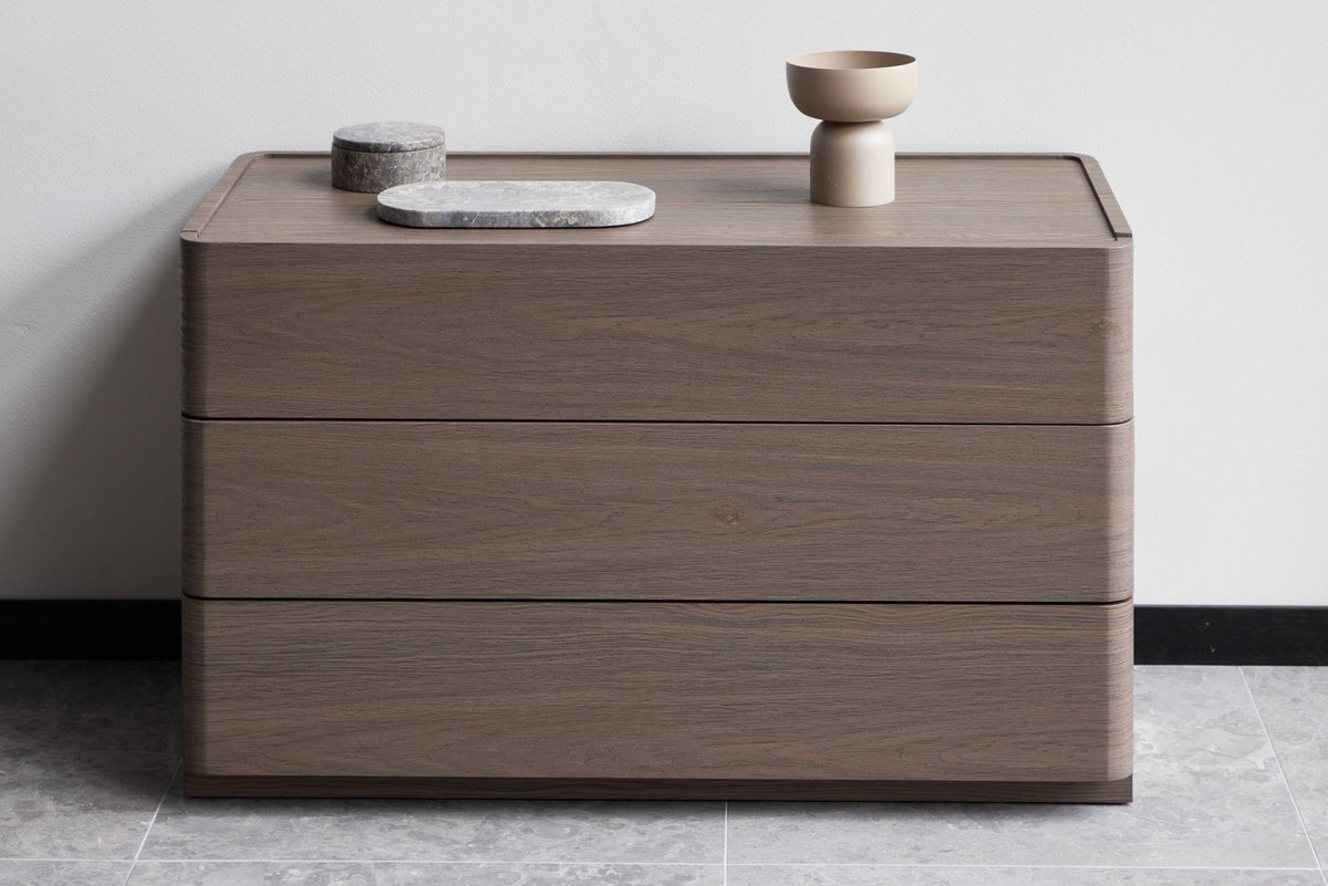 Noble Nachttisch in Mocca präsentiert im Onlineshop von KAQTU Design AG. Korpus ist von Venture Home