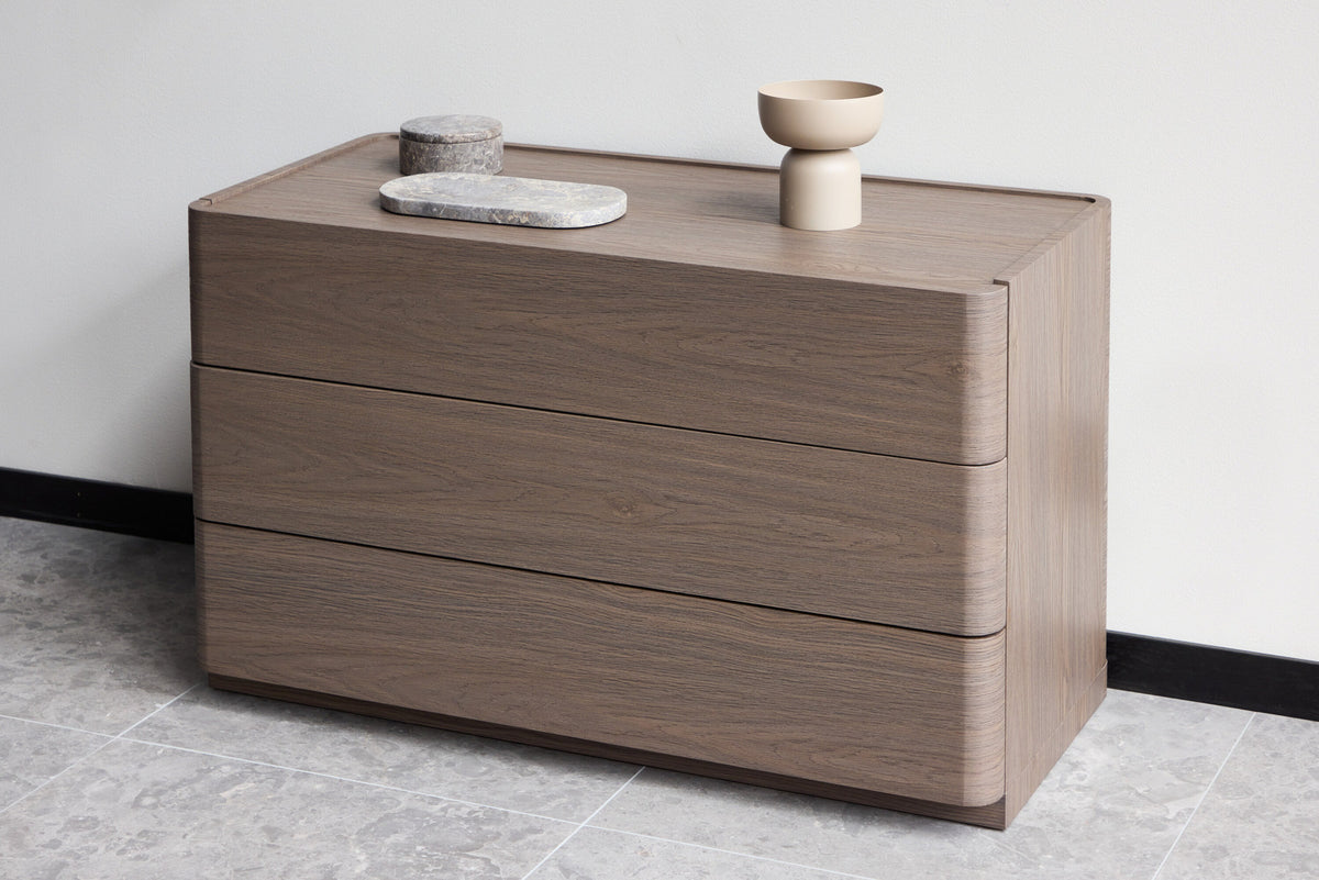 Noble Nachttisch in Mocca präsentiert im Onlineshop von KAQTU Design AG. Korpus ist von Venture Home