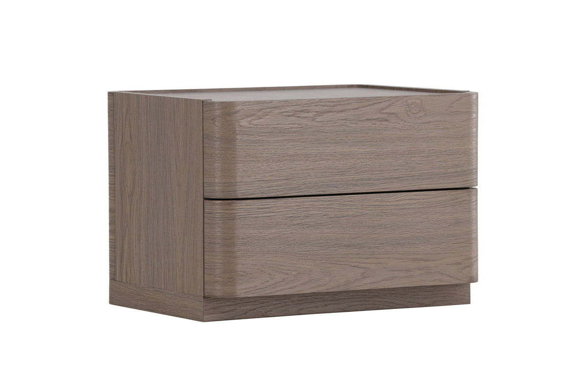 Noble Nachttisch in Mocca präsentiert im Onlineshop von KAQTU Design AG. Korpus ist von Venture Home