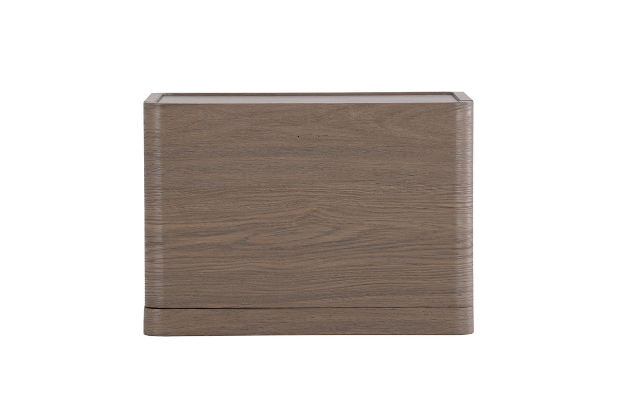 Noble Nachttisch in Mocca präsentiert im Onlineshop von KAQTU Design AG. Korpus ist von Venture Home