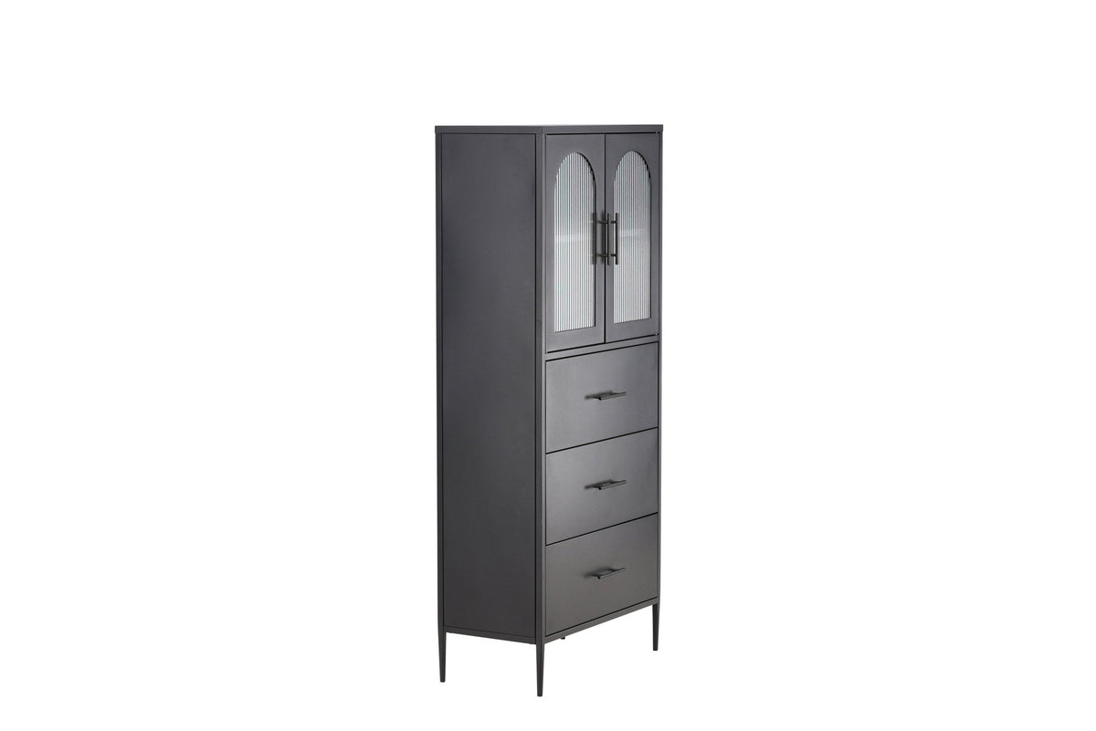 Kabinett La Paz in Schwarz präsentiert im Onlineshop von KAQTU Design AG. Cabinet ist von Venture Home