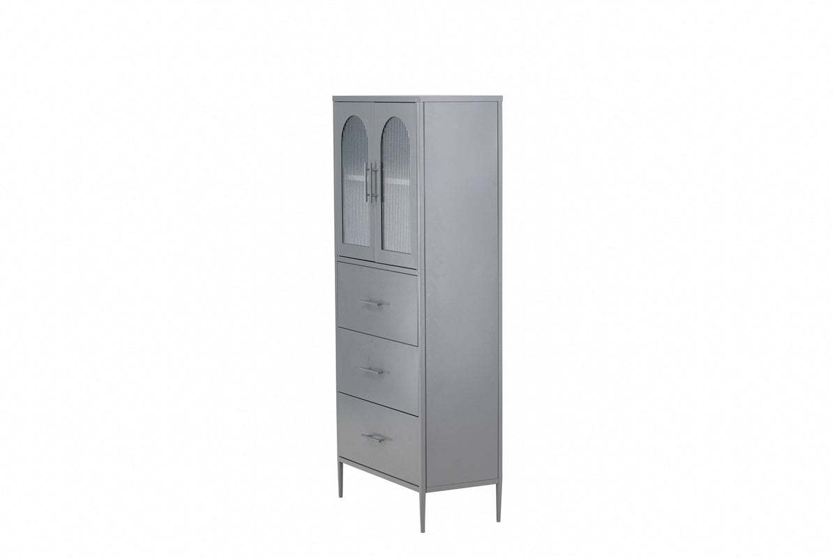 Kabinett La Paz in Hellgrau präsentiert im Onlineshop von KAQTU Design AG. Cabinet ist von Venture Home