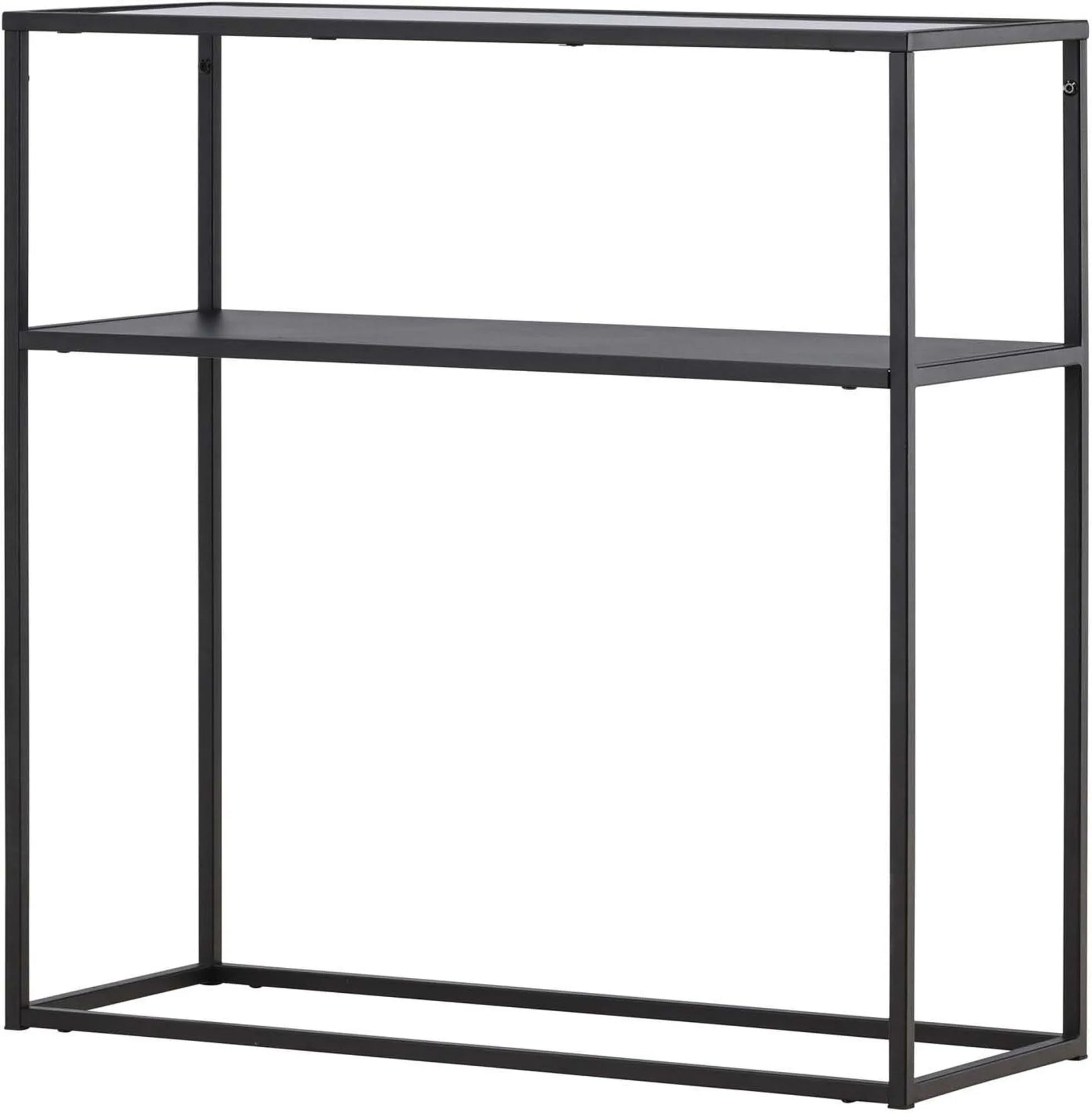 Eleganter Bogotá Beistelltisch von Venture Home mit Glas und Metall.