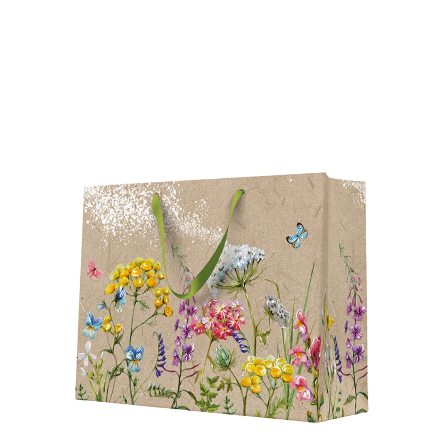 Geschenktüte Horizontal Meadow Flowers in Mehrfarbig präsentiert im Onlineshop von KAQTU Design AG. Geschenkzubehör ist von PAW