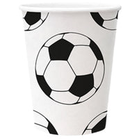 Paper Cup 8x Soccer 8.5x8.5x10.2 cm - 0.25 L