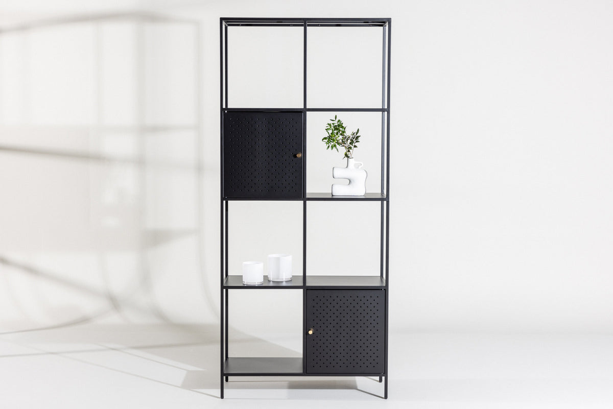Porto Regal in Schwarz präsentiert im Onlineshop von KAQTU Design AG. Standregal ist von Venture Home