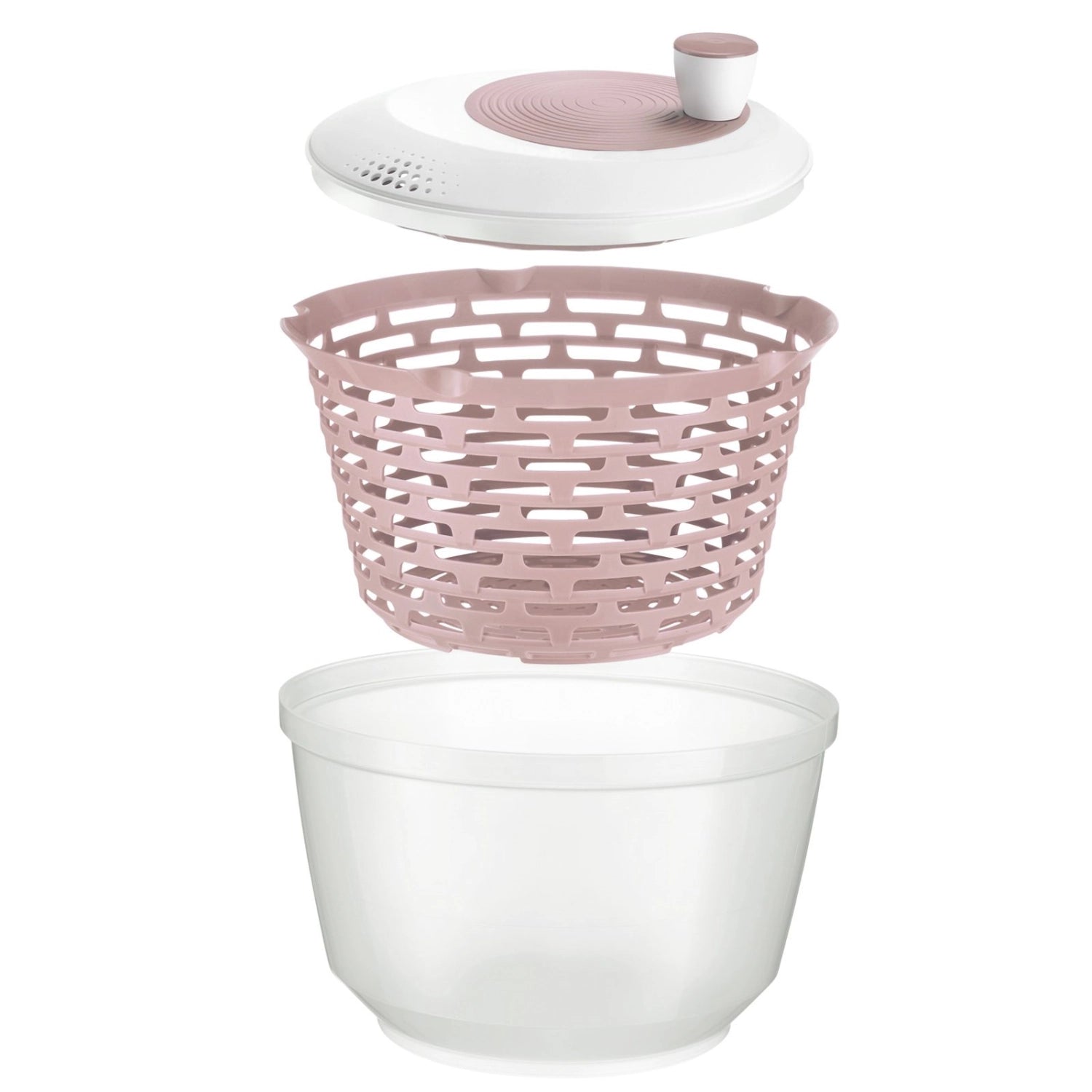 Spinderella Salatschleuder 4.4l rutschfest, rosa in Pink präsentiert im Onlineshop von KAQTU Design AG. Salatzubehör ist von Westmark