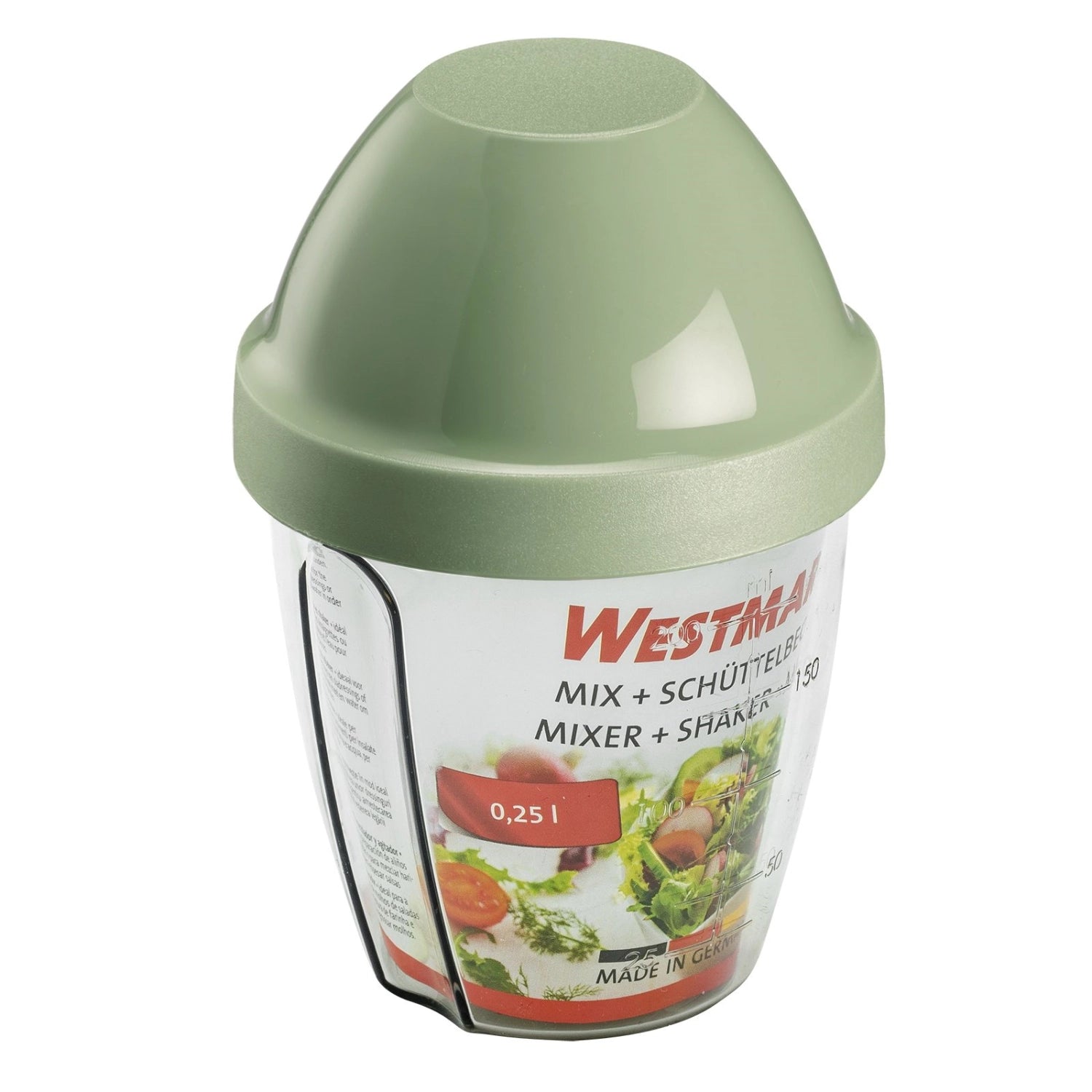 Mix-Ei Schüttelbecher 0.25l mint in Grün präsentiert im Onlineshop von KAQTU Design AG. Küchenhelfer ist von Westmark