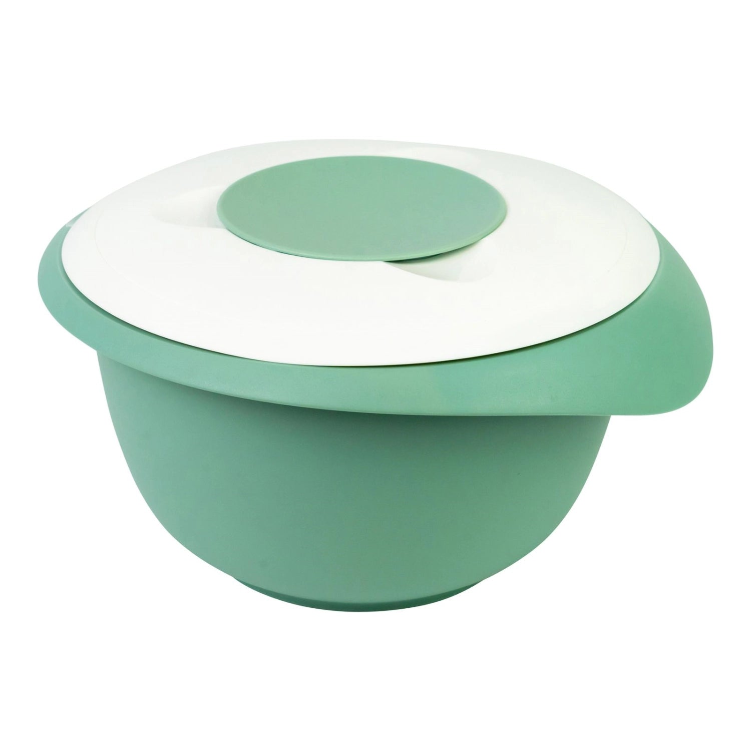Rührschüssel mit Spritzschutz 3.5l mint in Grün präsentiert im Onlineshop von KAQTU Design AG. Küchenhelfer ist von Westmark
