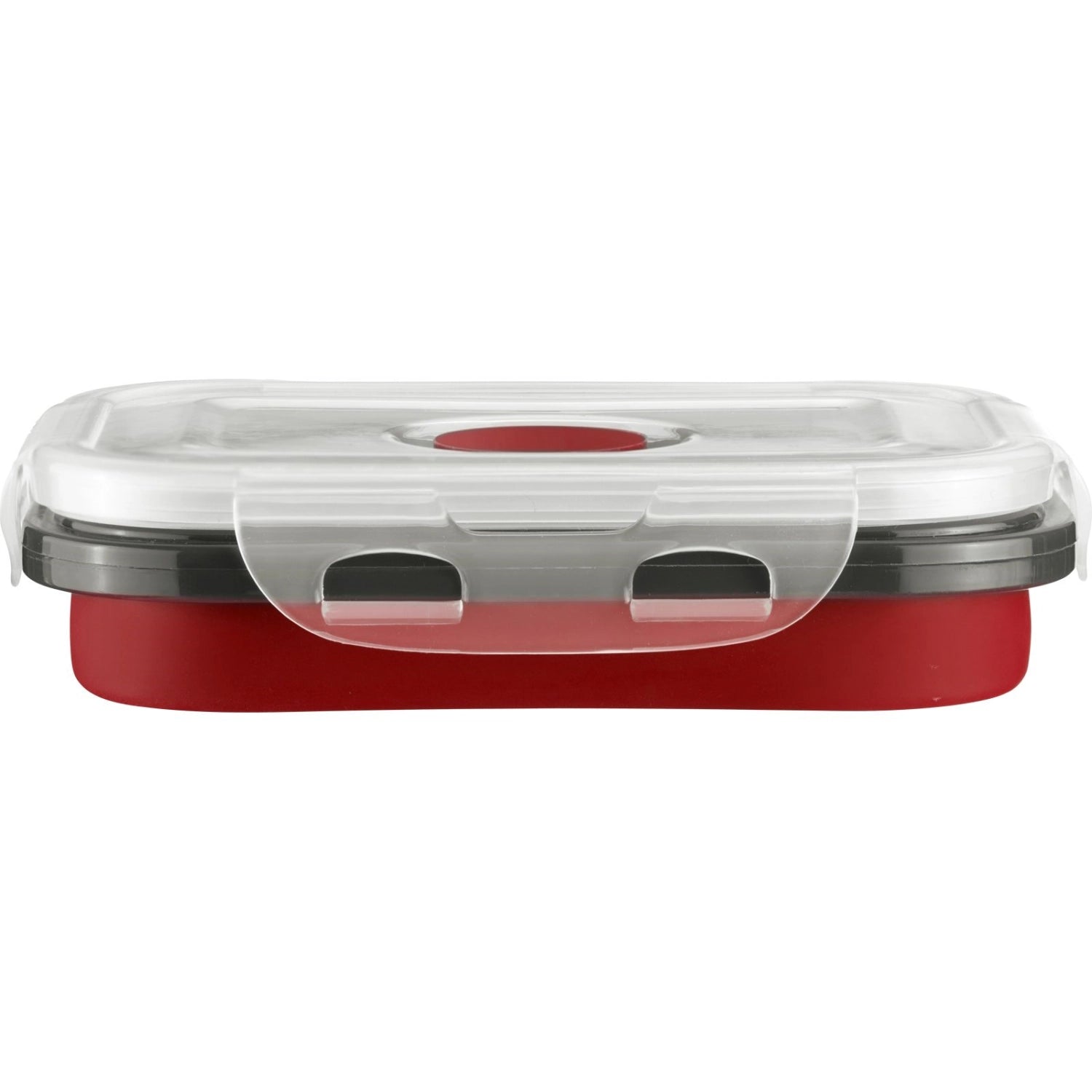 Frischhaltedose, faltbar, eckig, 400 ml in Rot präsentiert im Onlineshop von KAQTU Design AG. Aufbewahrungsbehälter ist von Westmark