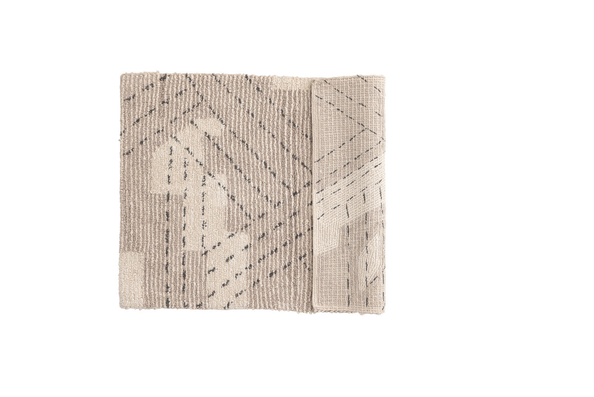 Lorentz Teppich in Greige präsentiert im Onlineshop von KAQTU Design AG. Teppich ist von Venture Home