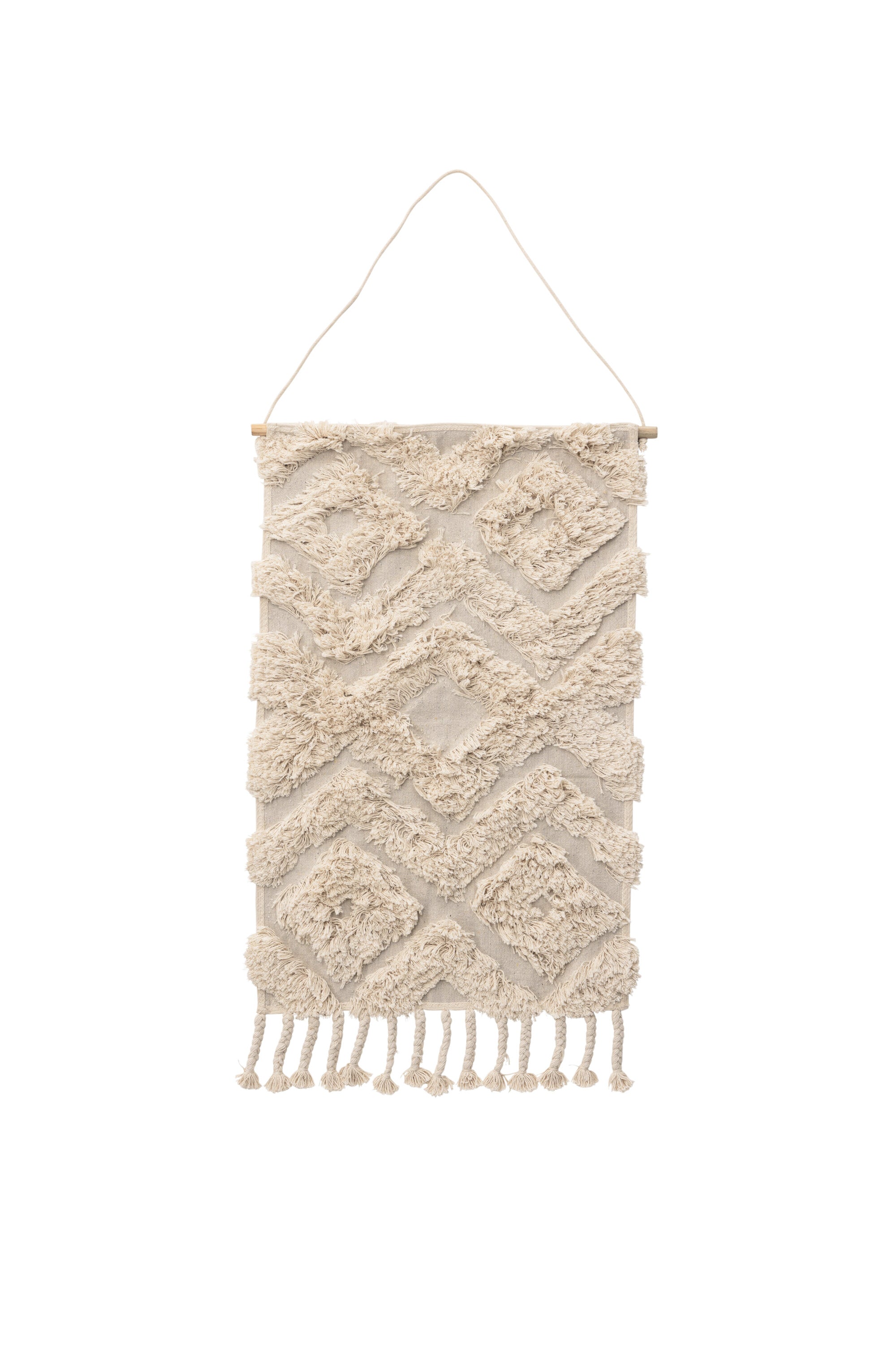 Hilda Textile in Cremefarben präsentiert im Onlineshop von KAQTU Design AG. Wandteppich ist von Venture Home