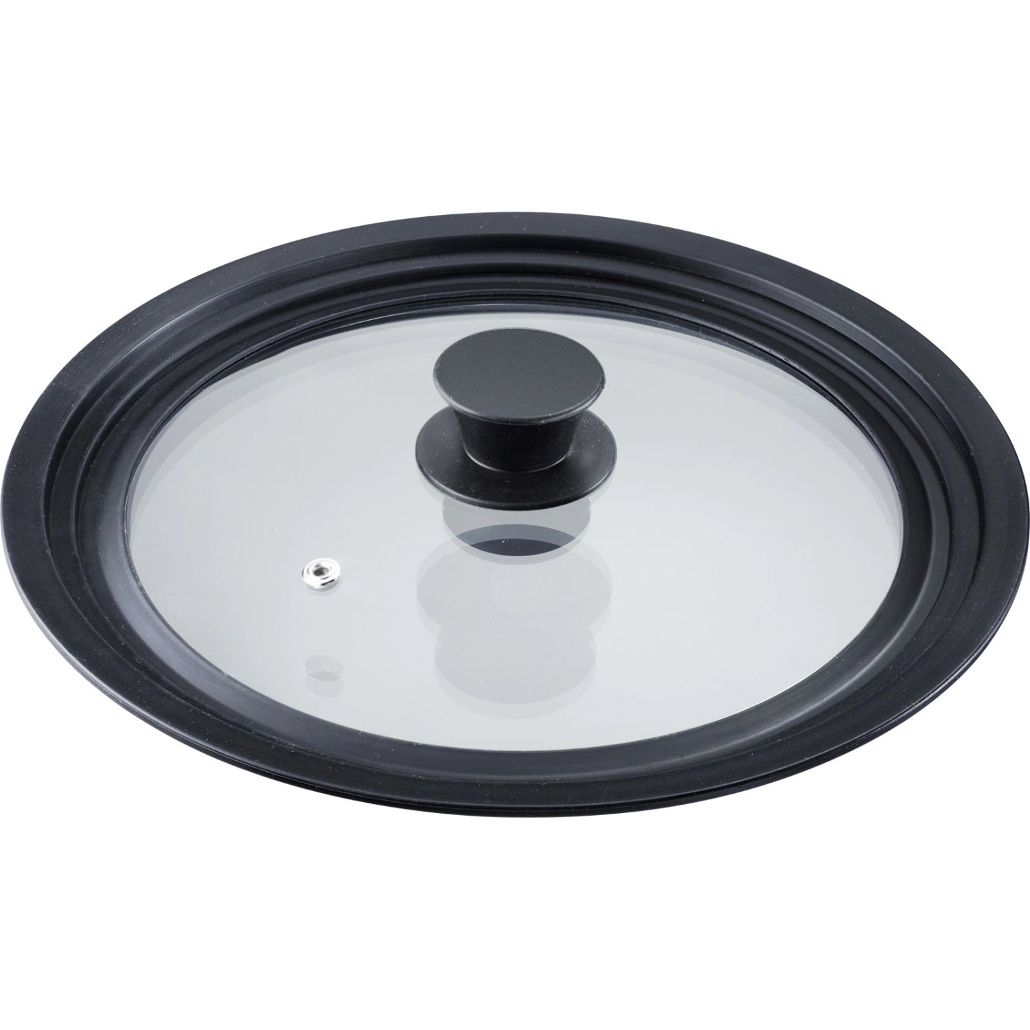 Universal Deckel mit Silikonrand, gross, f.ø 24,26,28cm in Schwarz präsentiert im Onlineshop von KAQTU Design AG. Pfannendeckel ist von Westmark