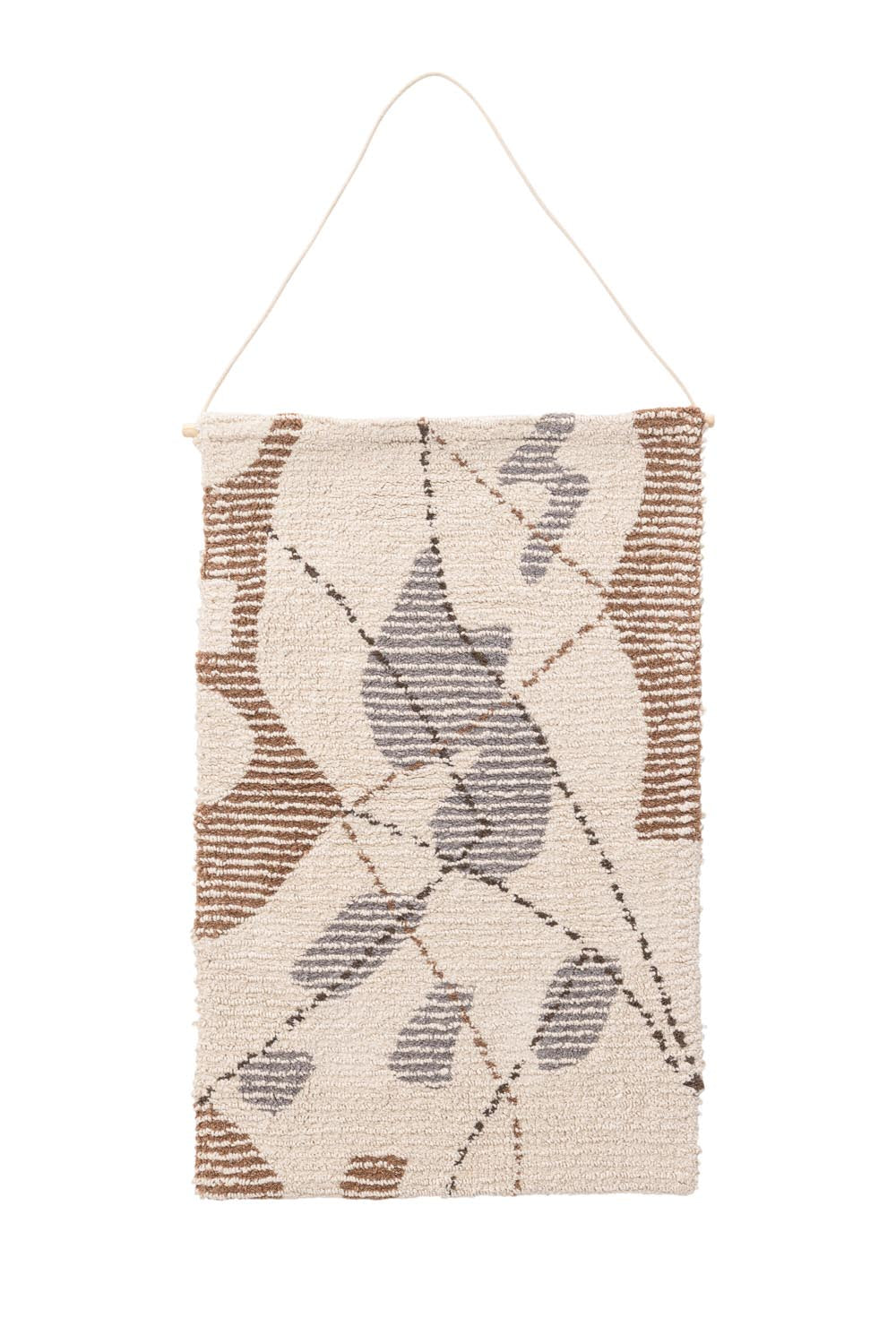 Liam Textil in Elfenbein präsentiert im Onlineshop von KAQTU Design AG. Wandteppich ist von Venture Home