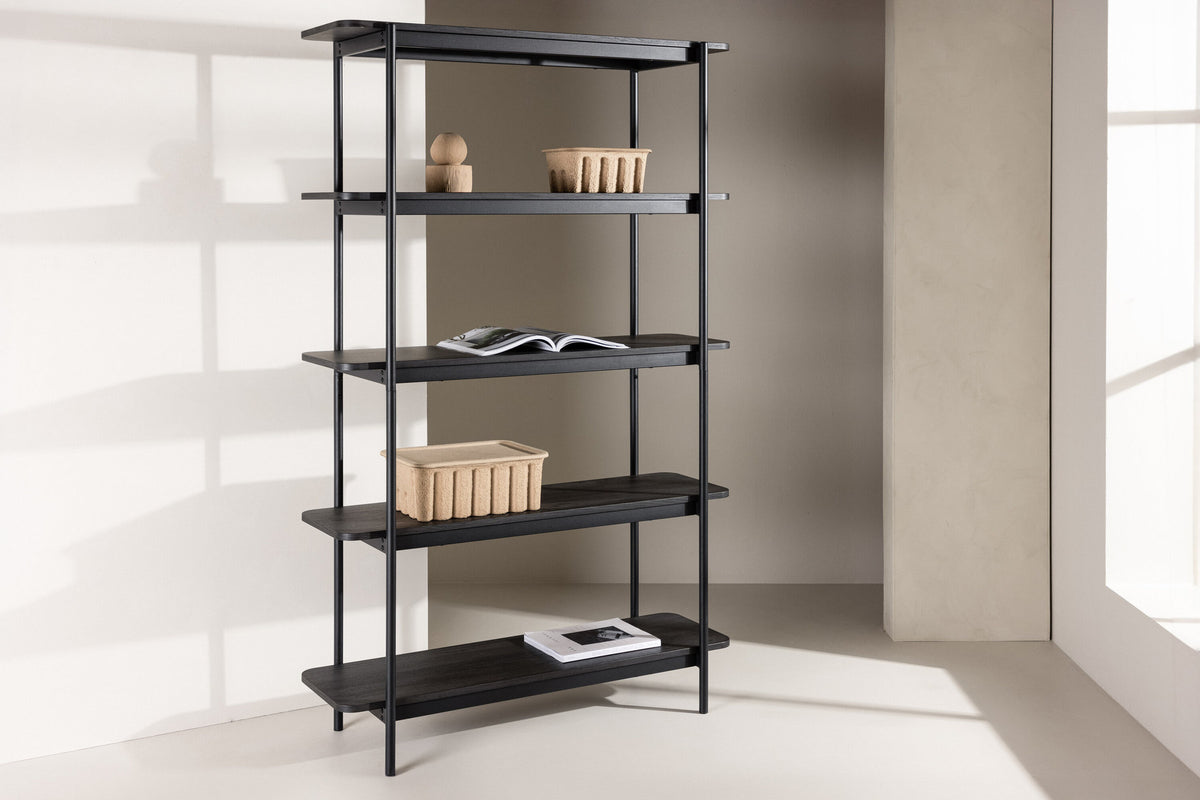 Heim Regal in Schwarz präsentiert im Onlineshop von KAQTU Design AG. Standregal ist von Vind
