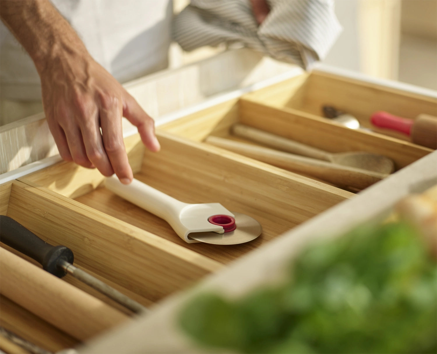 Ringo Pizzaschneider gris rouge