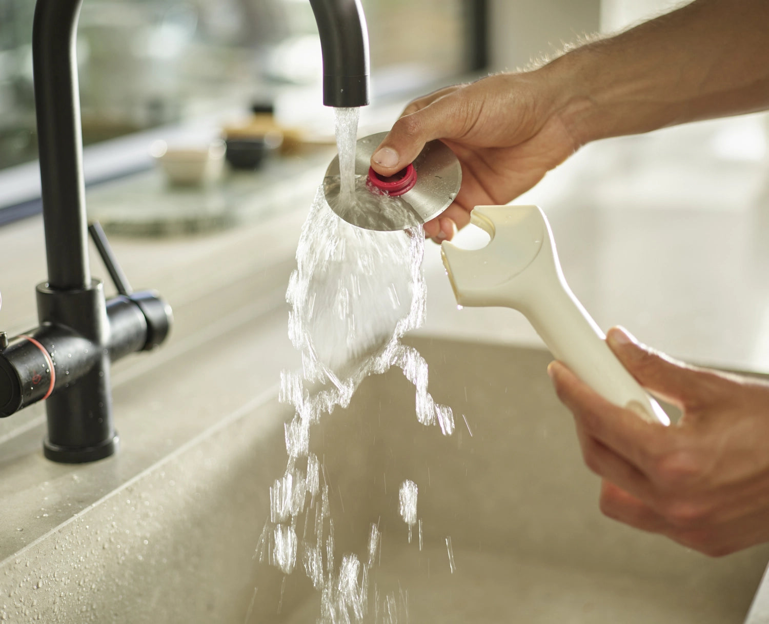 Ringo Pizzaschneider gris rouge