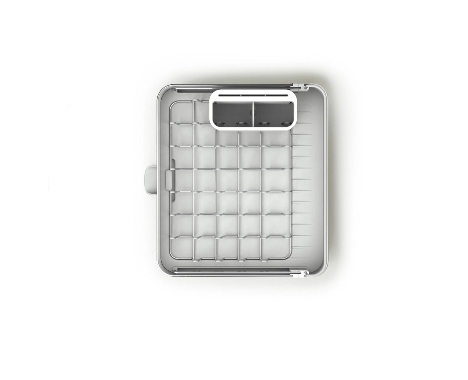 Extend stainless steel dish drainer extendable