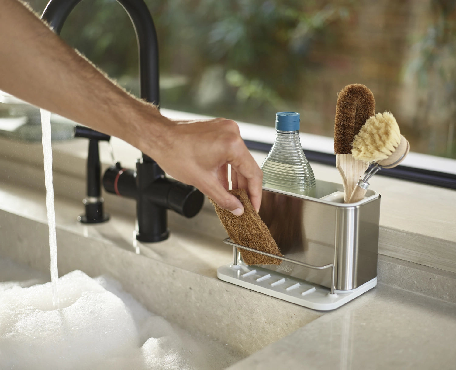 Porta del lavandino in acciaio inossidabile ECRU 18x12.5x12.8 cm