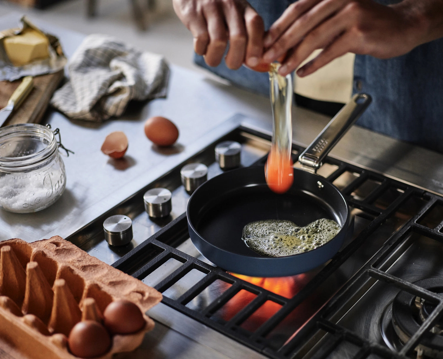 Poêle Space D24cm manche repliable