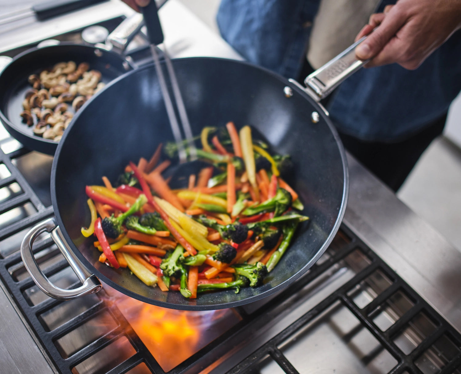 Wok Space D32cm poignées pliables