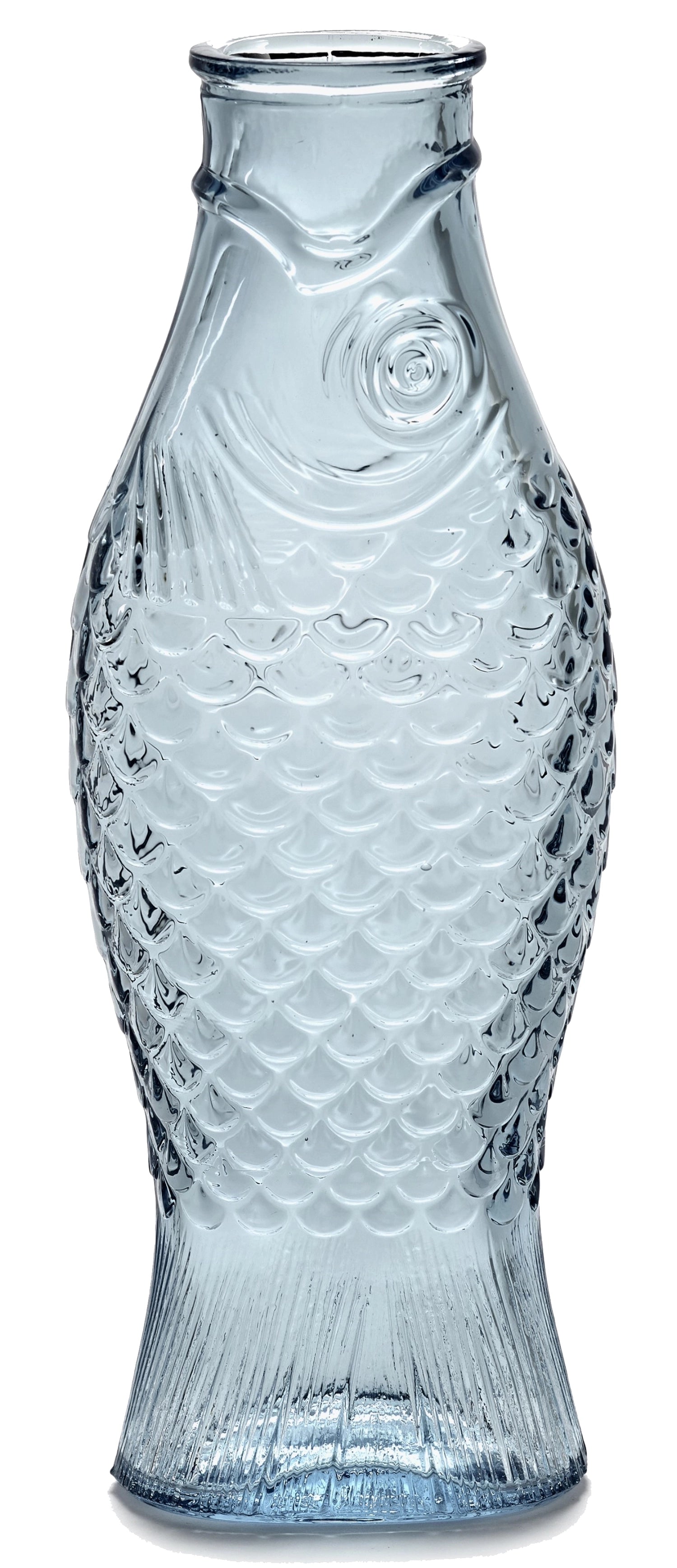 Poisson P. Navone&FBouteille isotherme 1 litre 10,6 x 7,5 x 29 cm bleu clair translucide