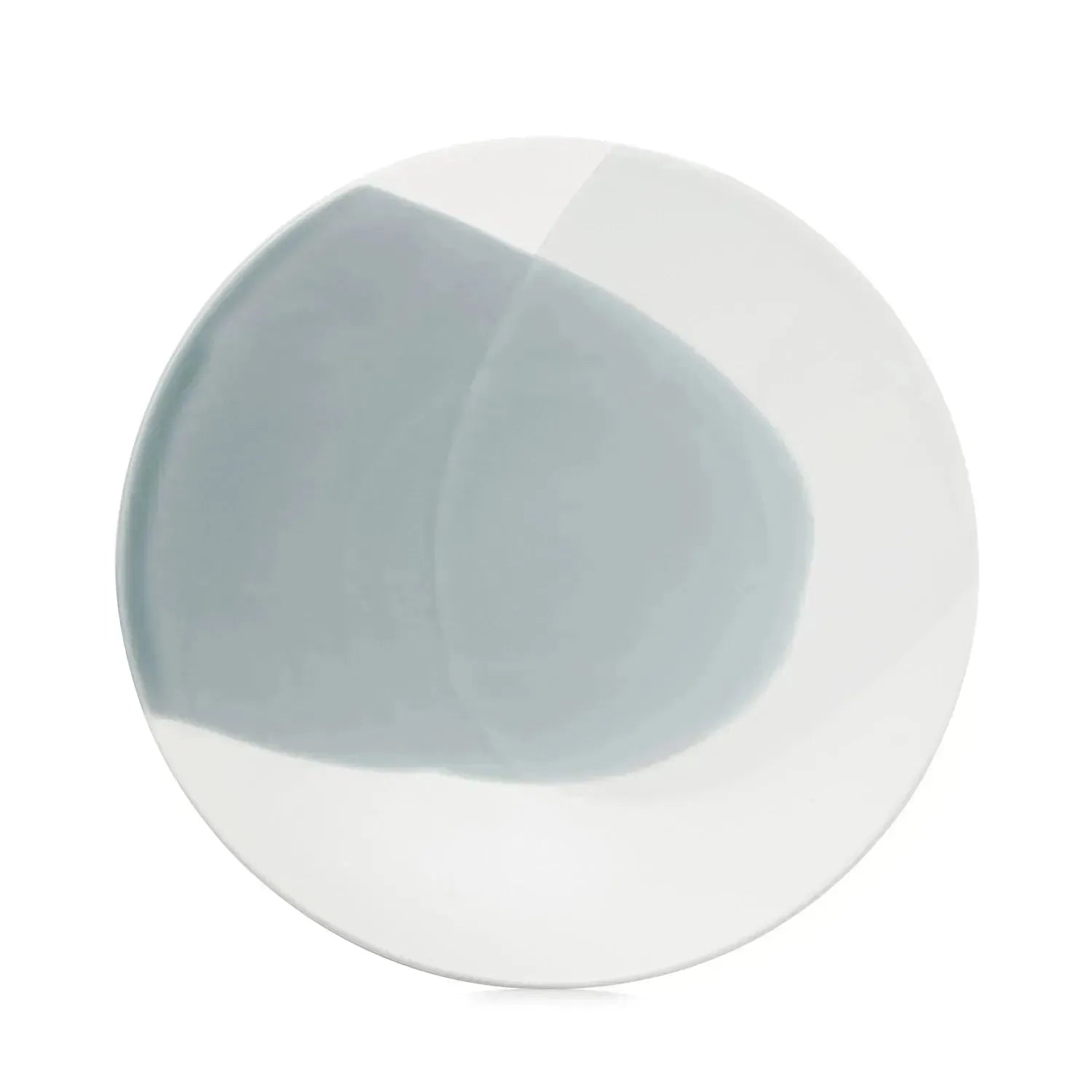 Confluence Teller flach D28cm fjord alabaster weiss in Silber präsentiert im Onlineshop von KAQTU Design AG. Teller ist von Revol