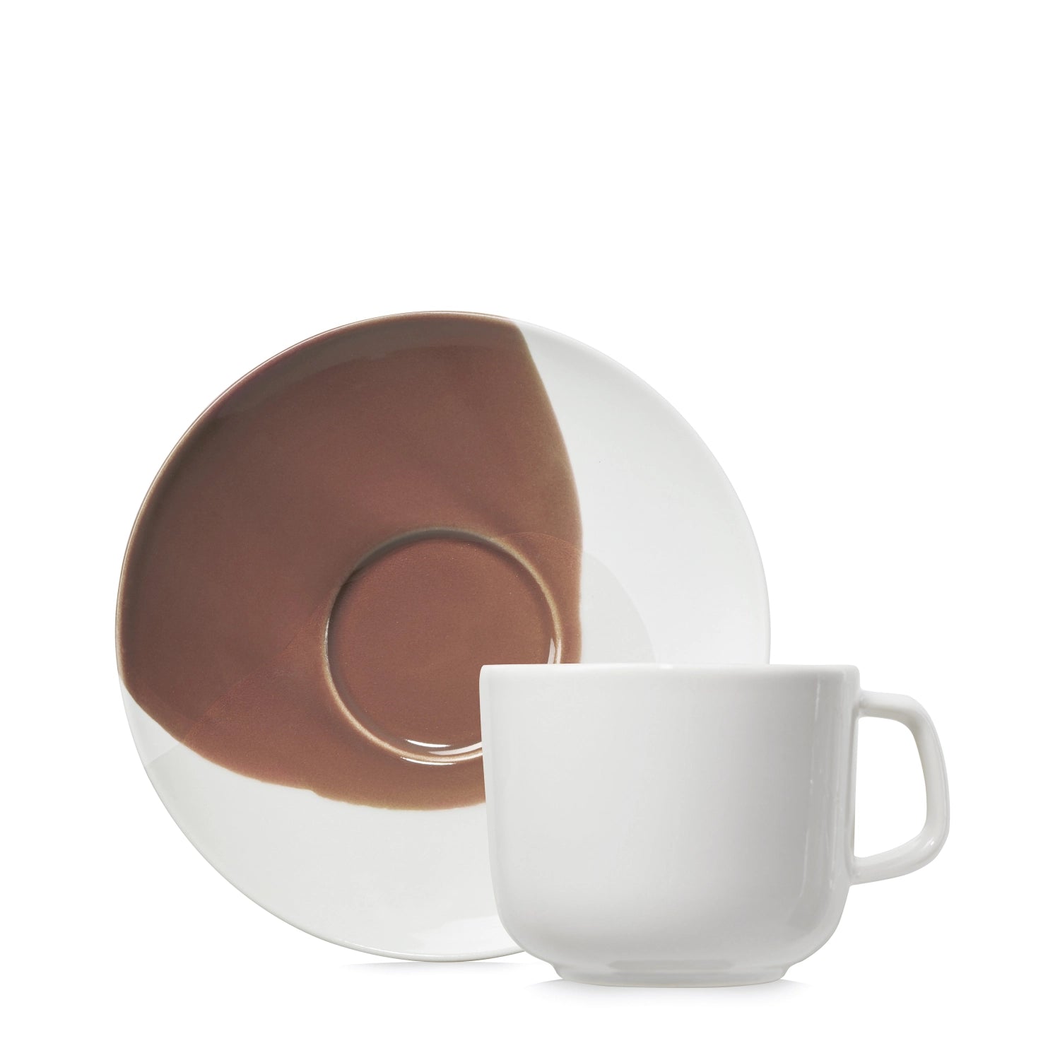 Confluence Espresso Cup m. Dister. 8cl cognac alab. bianco