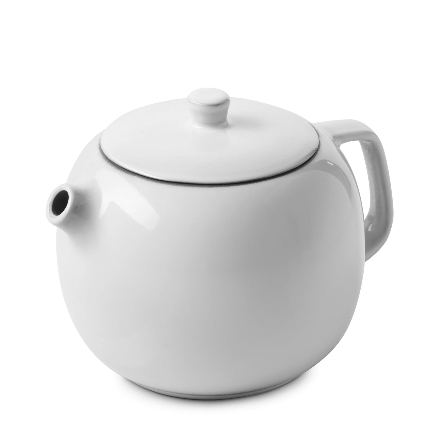 Equinoxe teapot D17.5cm H12.5cm 75cl white cumulus