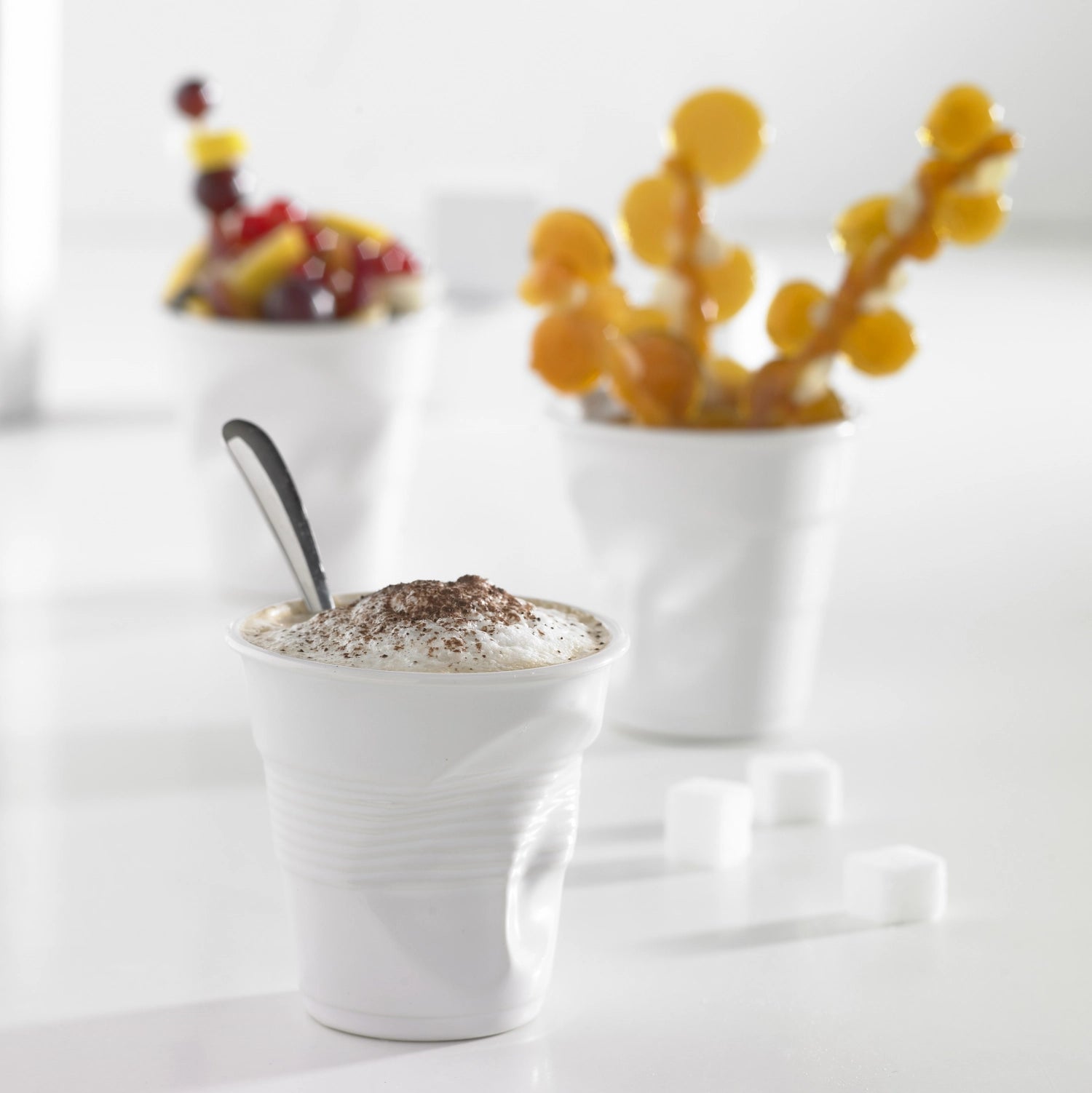 Froisse Knitterbecher Cappuccino 18cl jaune