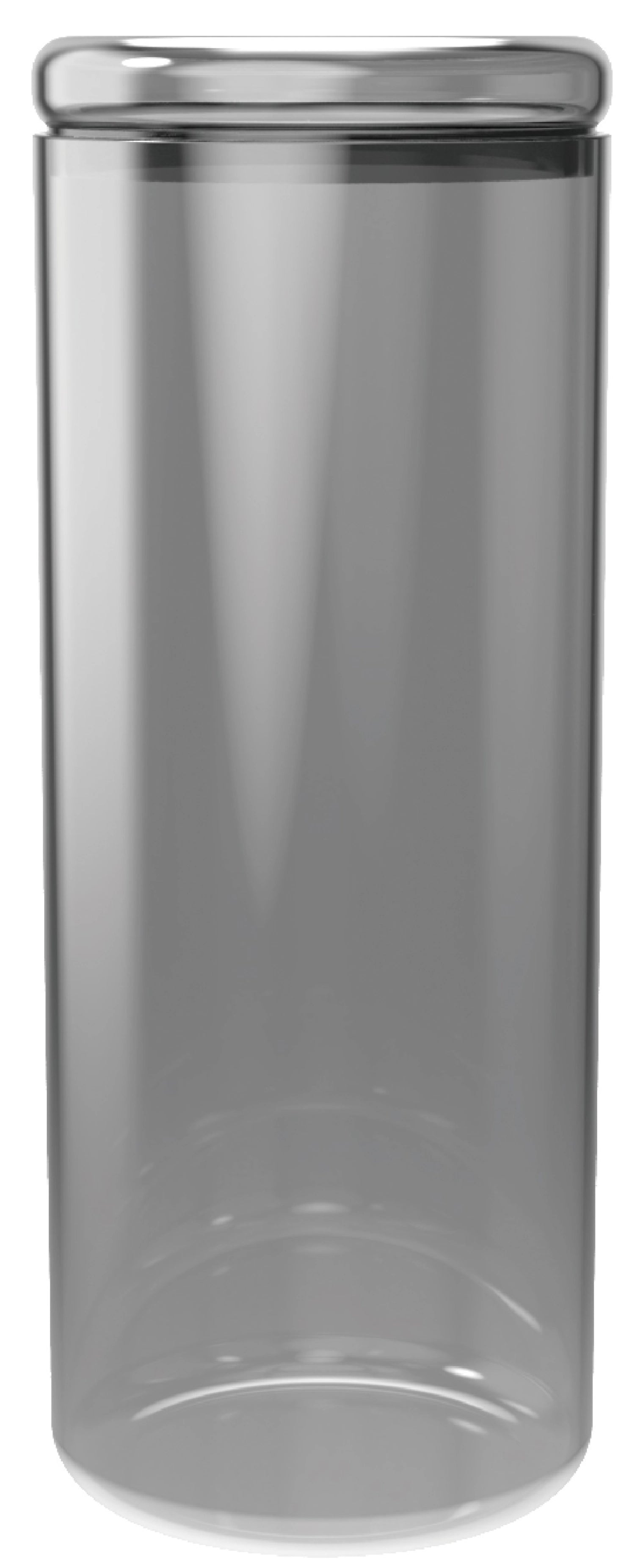 Vorratsglas grau 1200ml in Silber präsentiert im Onlineshop von KAQTU Design AG. Aufbewahrungsbehälter ist von Nuts Innovations