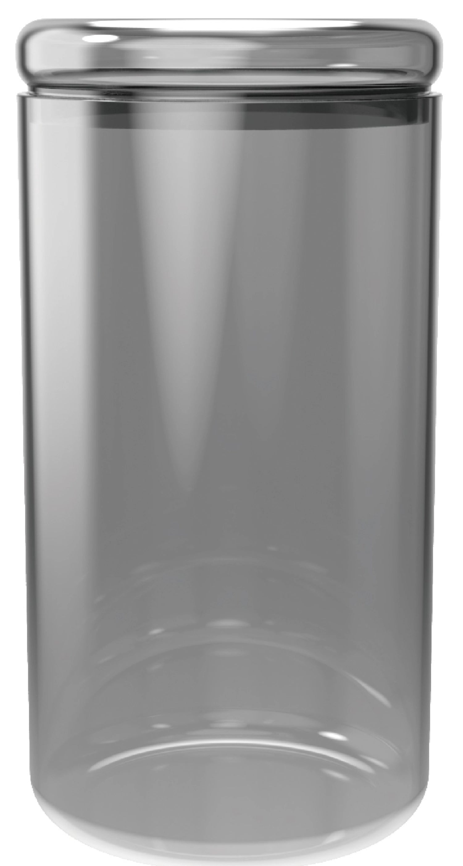 Vorratsglas grau 850ml in Silber präsentiert im Onlineshop von KAQTU Design AG. Aufbewahrungsbehälter ist von Nuts Innovations