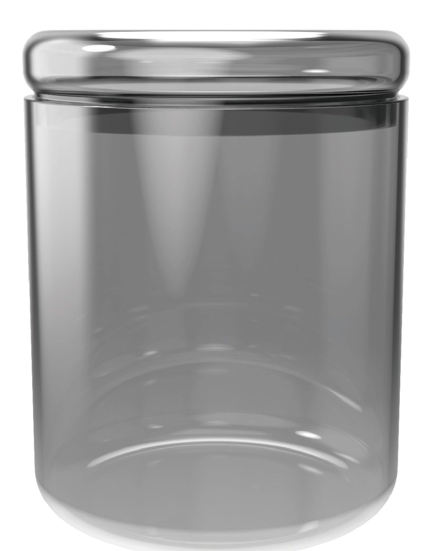 Vorratsglas grau 500ml in Silber präsentiert im Onlineshop von KAQTU Design AG. Aufbewahrungsbehälter ist von Nuts Innovations