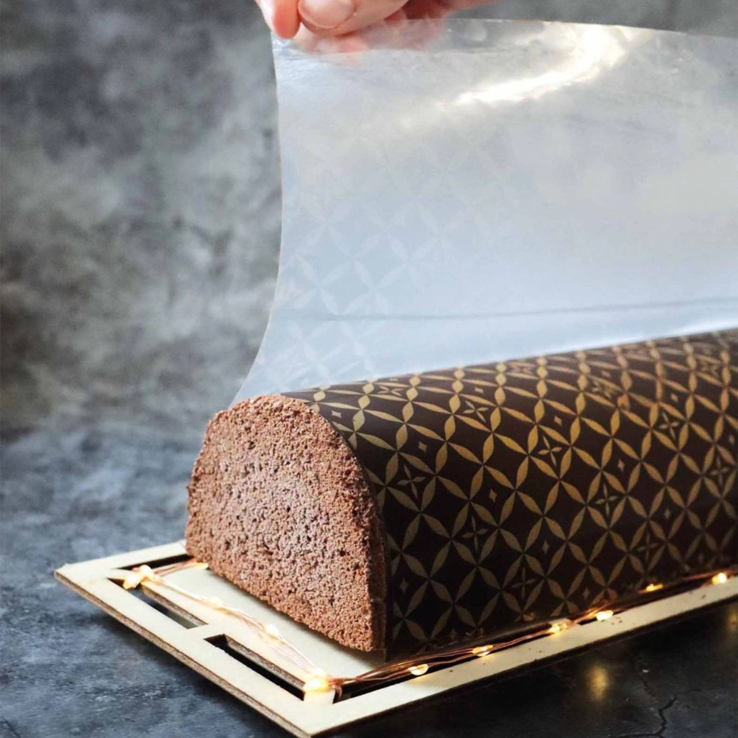 2er Set Transferbögen Couture Schokogeschmack gold