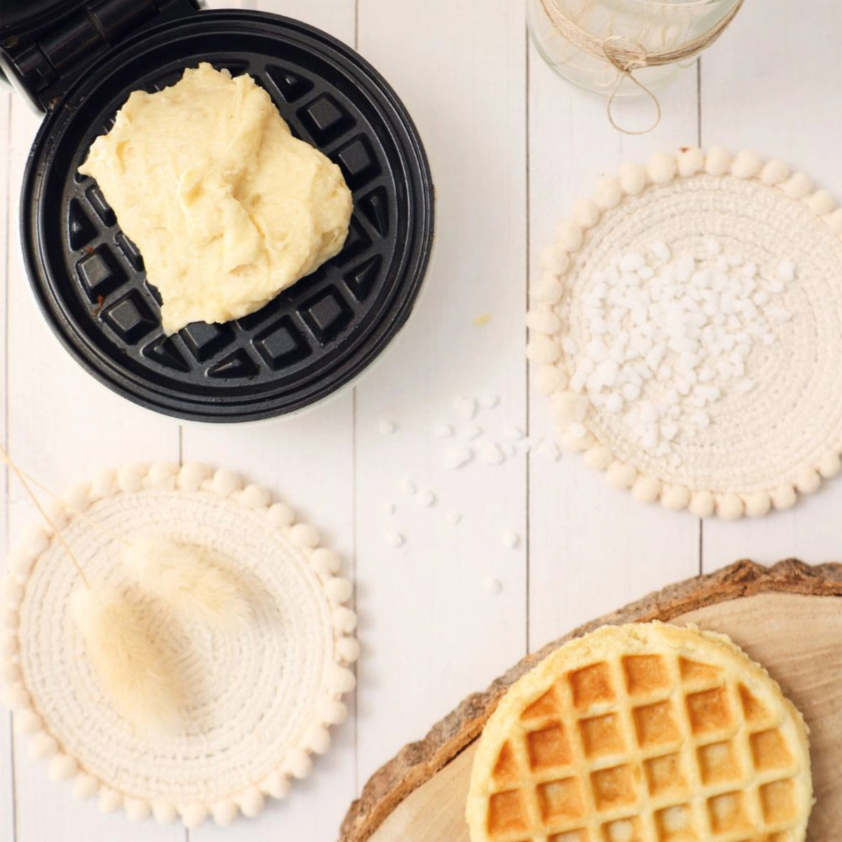 Teigmischung Waffeln 480g in Braun präsentiert im Onlineshop von KAQTU Design AG. Zutaten ist von Scrap Cooking