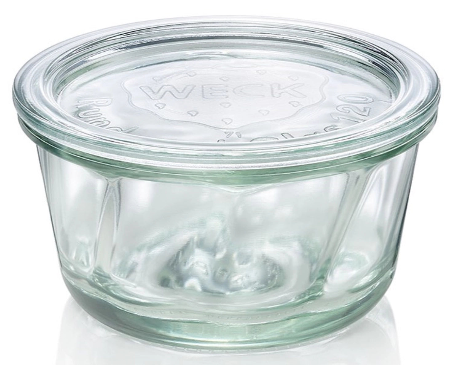 WECK Gugelhupf-Glas 450ml RR120 mit Deckel in Transparent präsentiert im Onlineshop von KAQTU Design AG. Aufbewahrungsbehälter ist von Weck