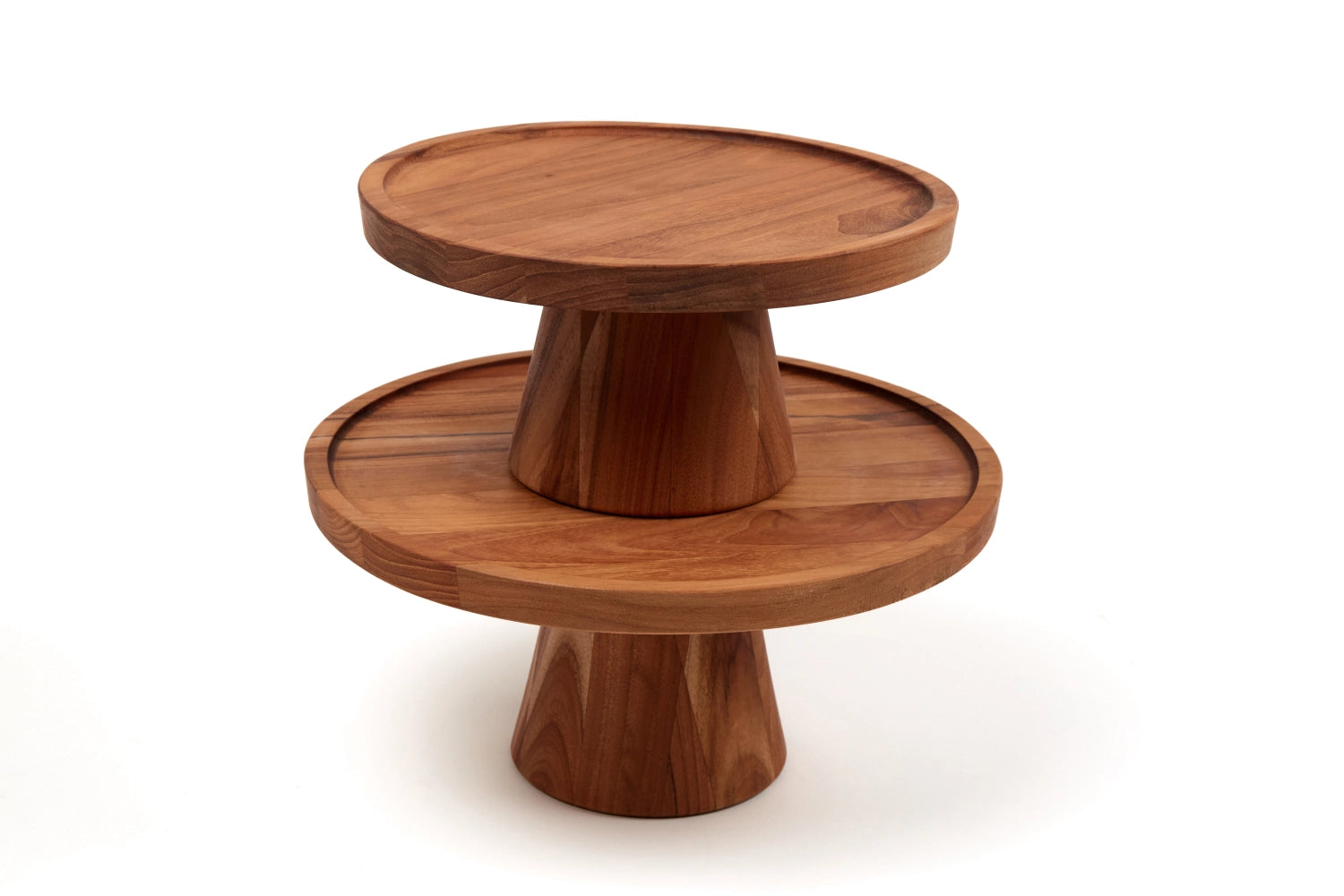 Bistro Tortenplatte S D24cm H10cm in Braun präsentiert im Onlineshop von KAQTU Design AG. Teller ist von Teak Haus