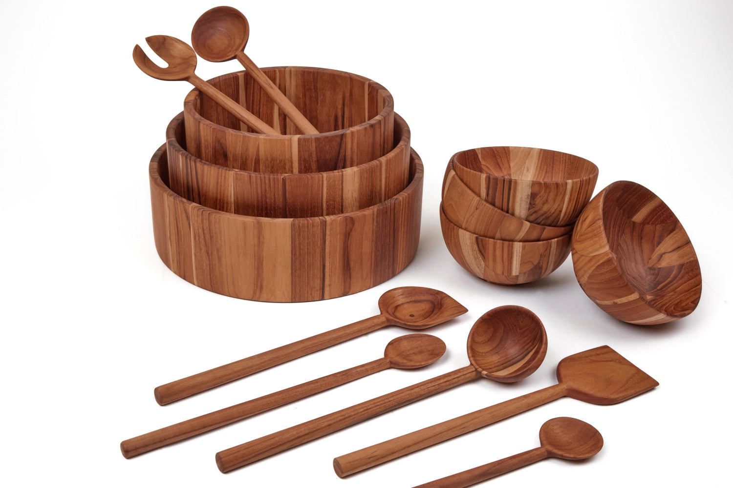 Bold Salatschale M D26cm H11cm in Braun präsentiert im Onlineshop von KAQTU Design AG. Schale ist von Teak Haus