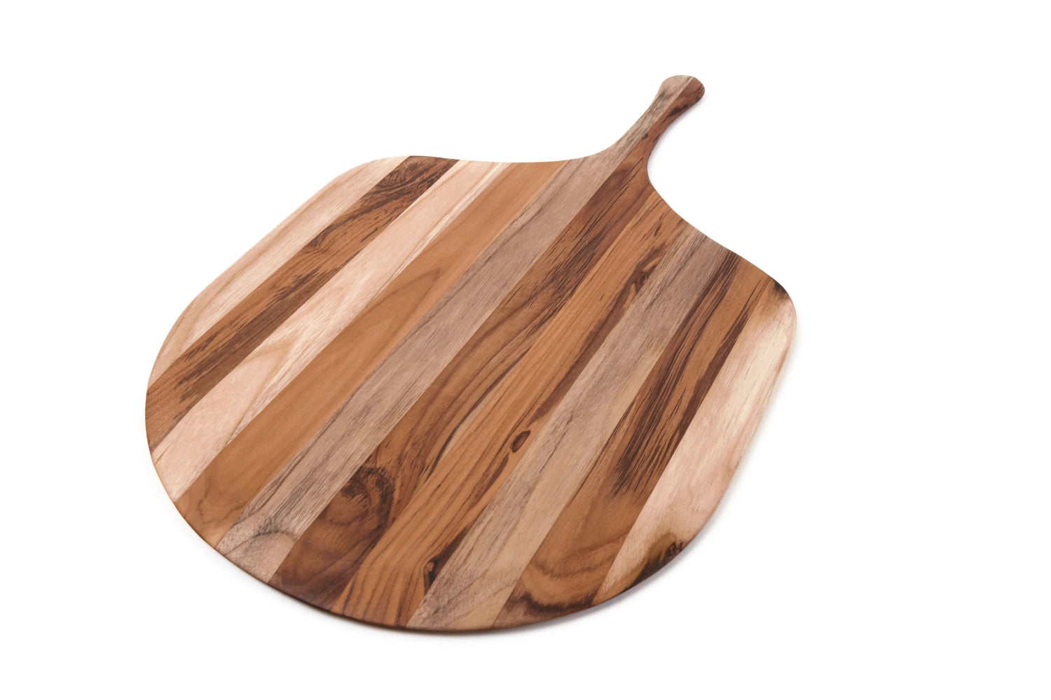 Canoe Servierbrett Pizza M 53x32.5x1.5cm mit Griff in Braun präsentiert im Onlineshop von KAQTU Design AG. Schneidbrett ist von Teak Haus
