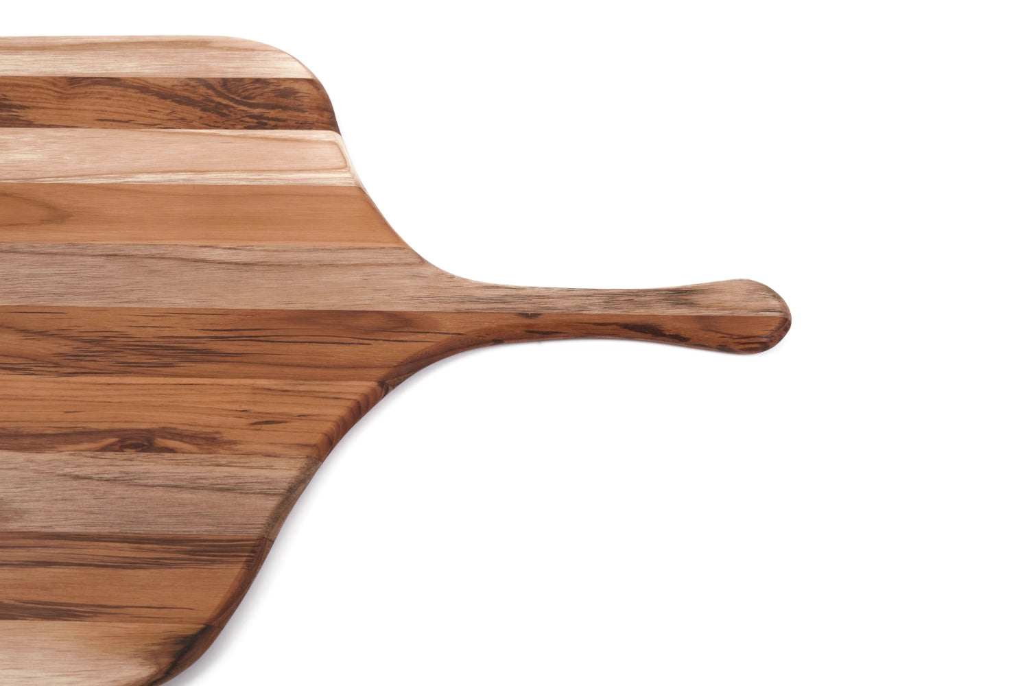 Canoe Servierbrett Pizza M 53x32.5x1.5cm mit Griff in Braun präsentiert im Onlineshop von KAQTU Design AG. Schneidbrett ist von Teak Haus
