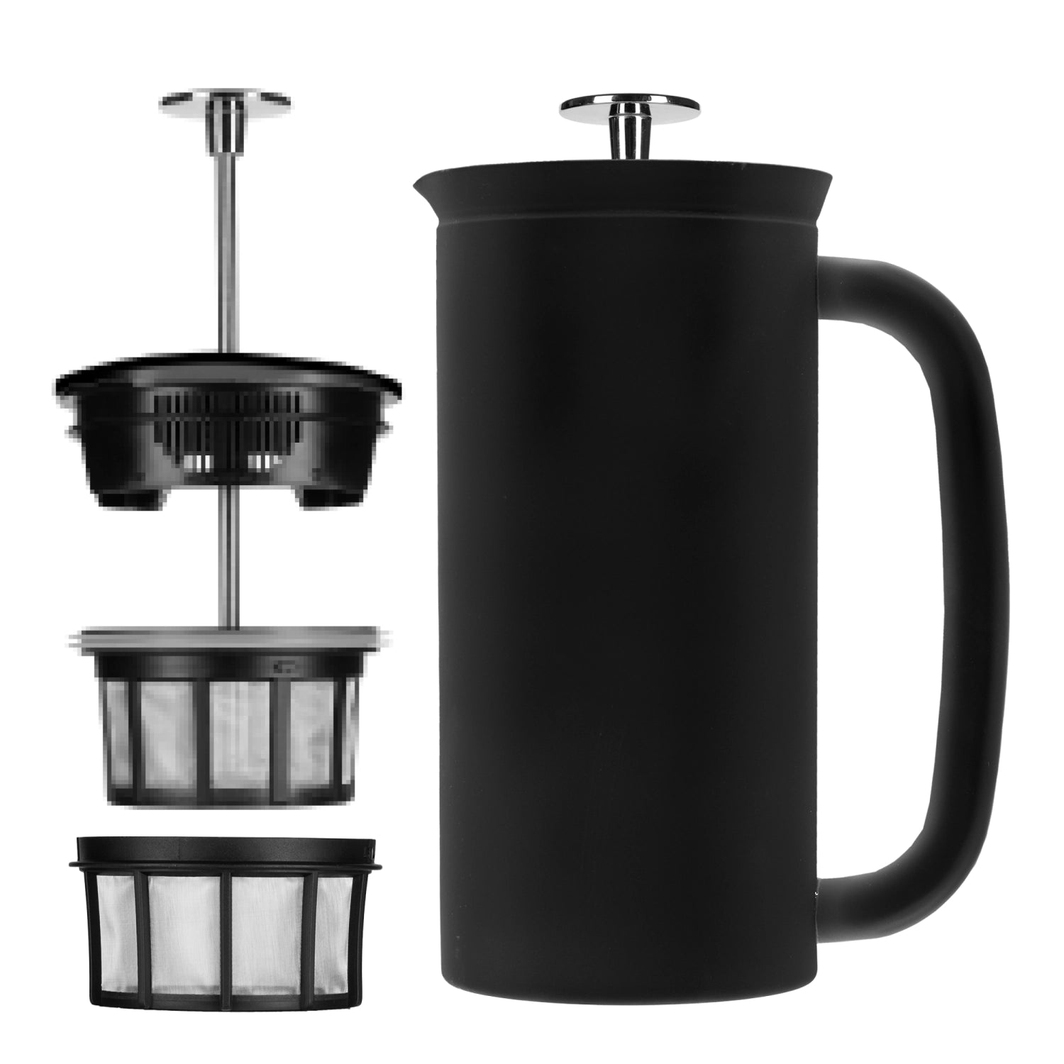 French Press P7 946ml Edelstahl schwarz