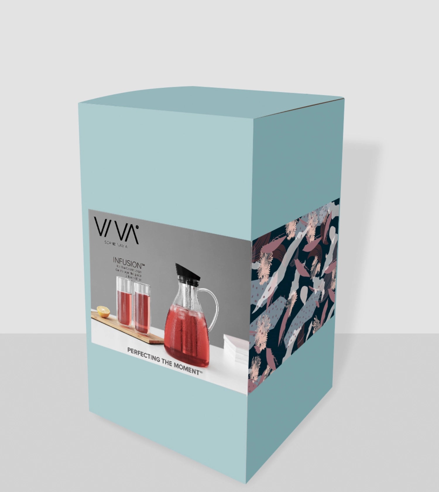 Infusion carafe iced tea large 2l borosilize