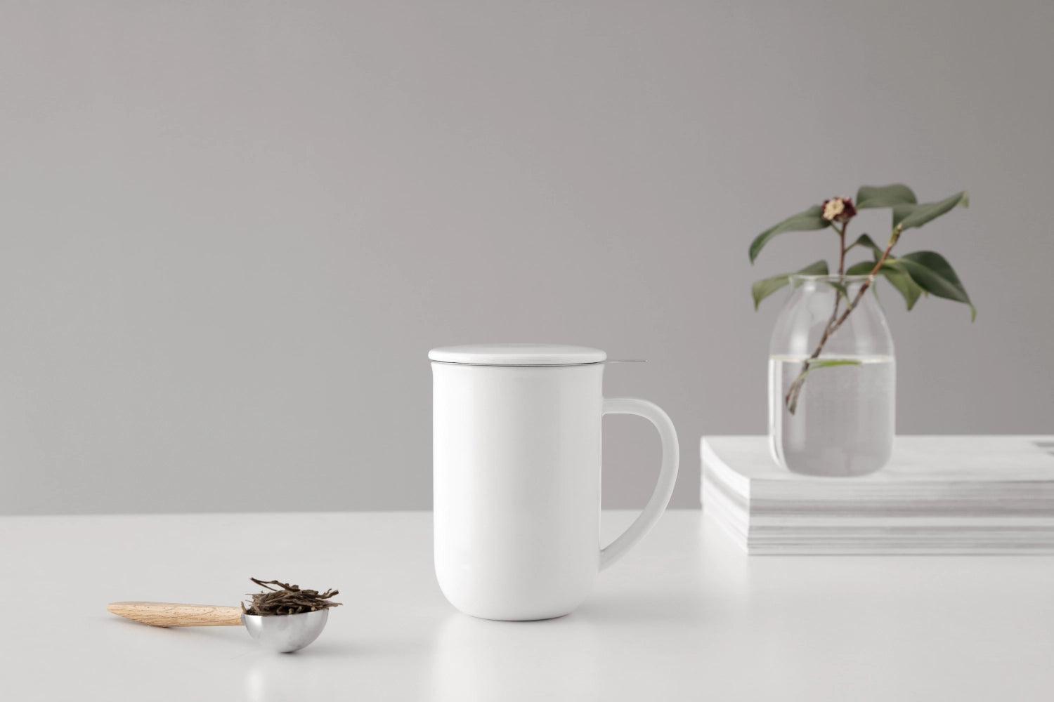 Minima Balance tasse à thé 500ml H14cm porcelaine blanche